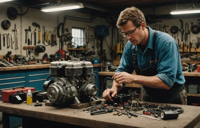 pas d'etincelle a la bougie moteur 4 temps
